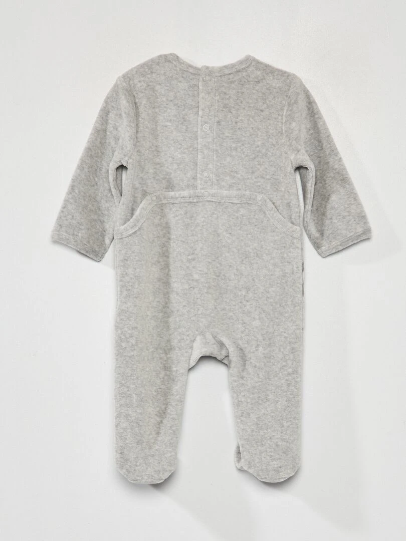 Barboteuse en velours 'Star Wars'   Gris