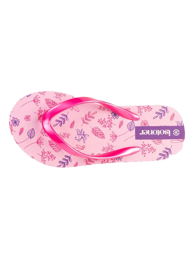 Chaussures Tongs Fille Rose