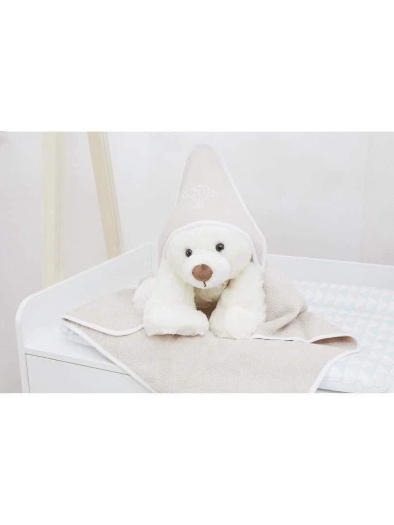 Cape de Bain Bébé 100% Coton Bio Couleur bébé 100% coton biologique Vert forêt