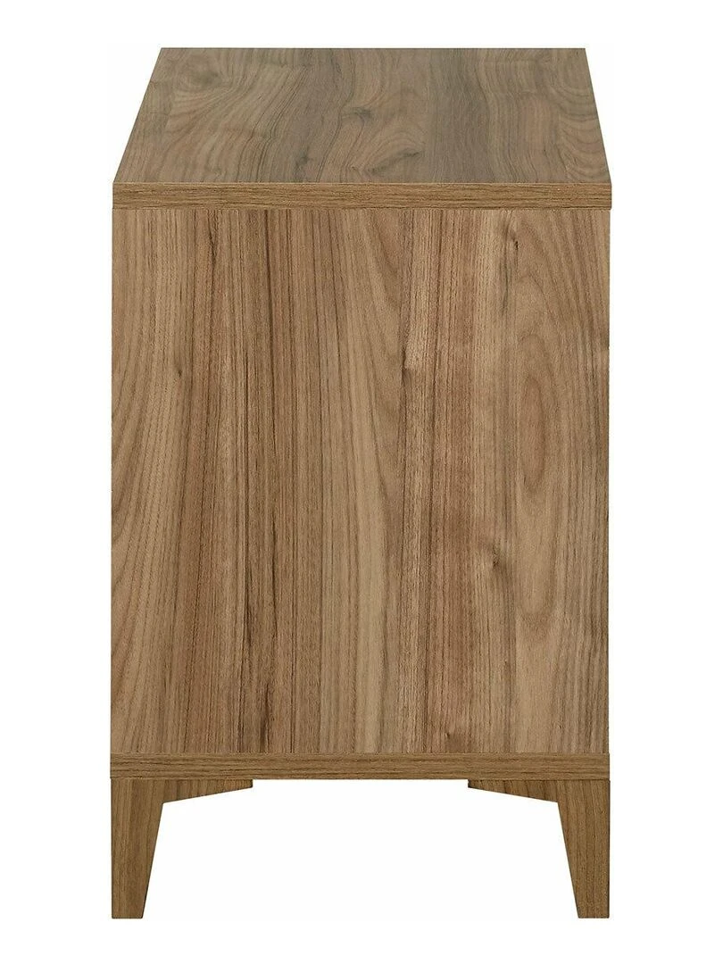 Chevet 2 tiroirs Kira   AKITEN RETAIL   Marron chocolat