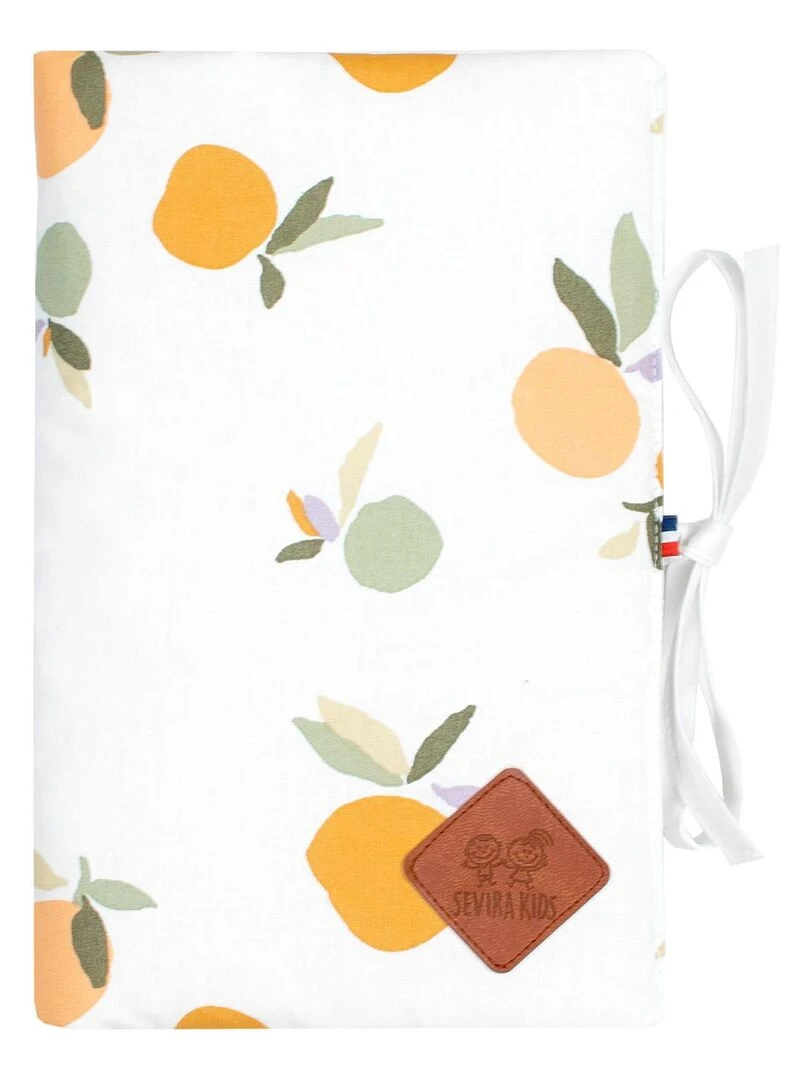 Protège carnet de santé bébé en coton Clem Multicolore