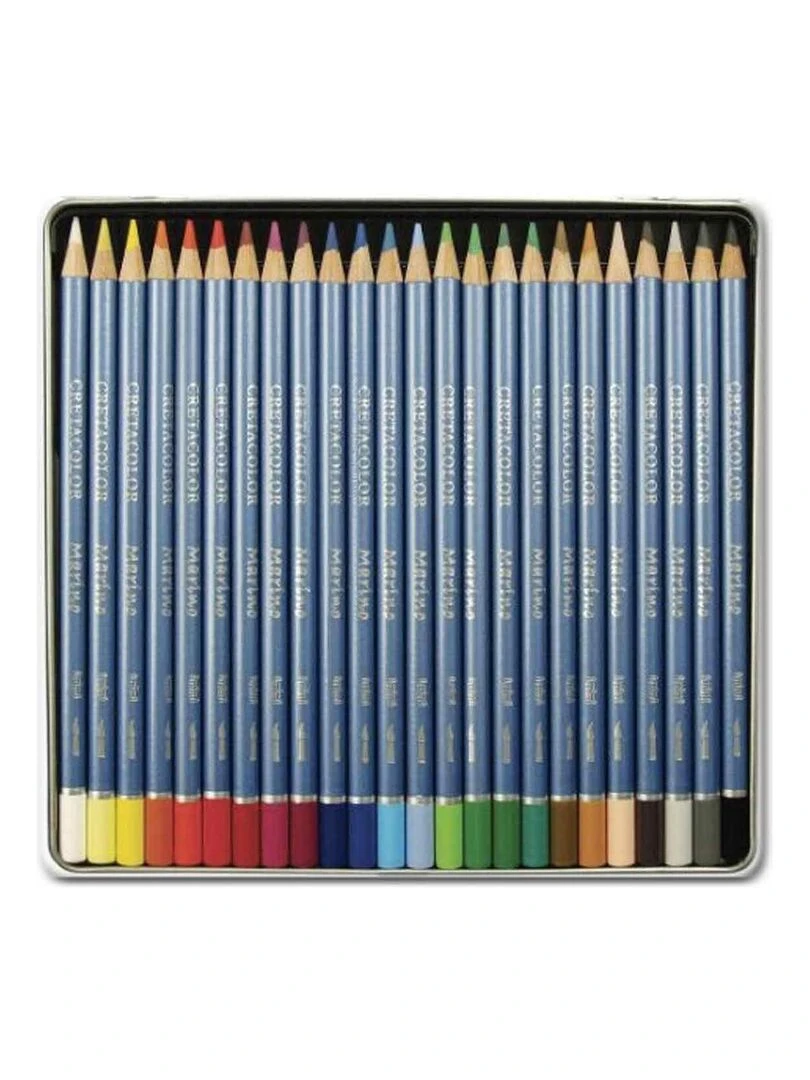 Set 24 crayons de couleur aquarellables Boîte N/A