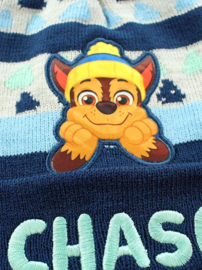 Paw Patrol   Bonnet gant garçon Imprimé La Pat' Patrouille   Bleu