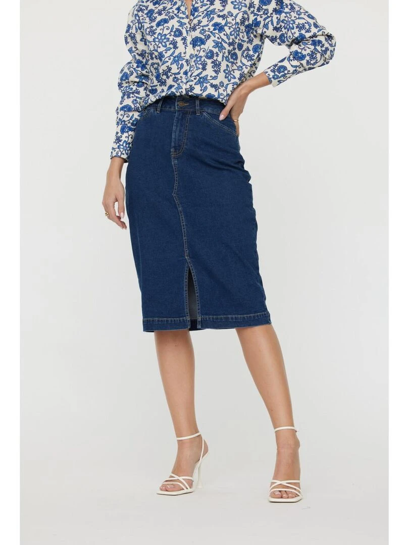 Lee Cooper Jupe coton regular PIVA Bleu