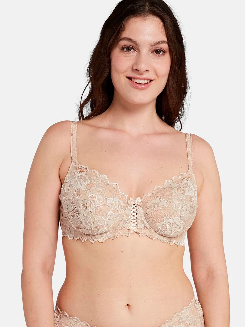 Soutien gorge dentelle Arum 'Sans Complexe' Beige