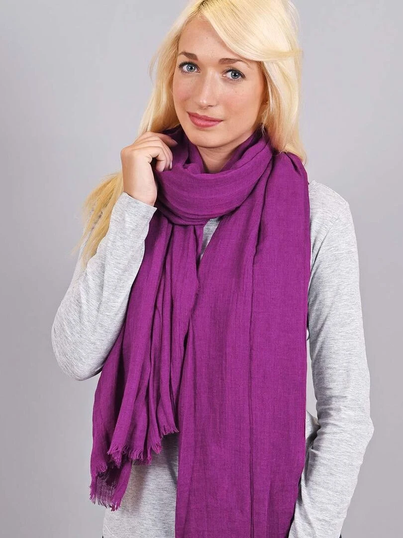 Chèche Froissé Touch   Violet prune