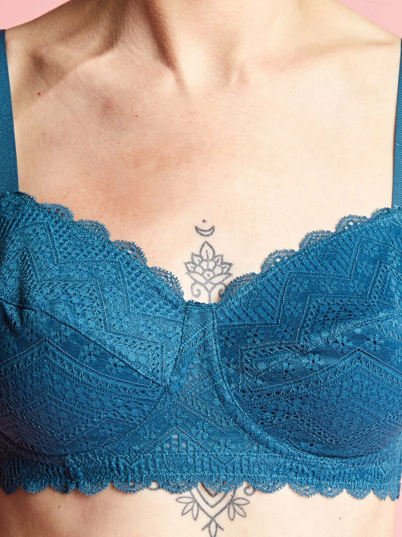 Soutien gorge post opératoire   bleu