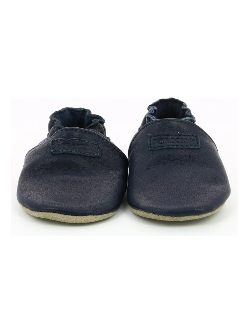 Chaussons Cuir Myfirst   Bleu marine