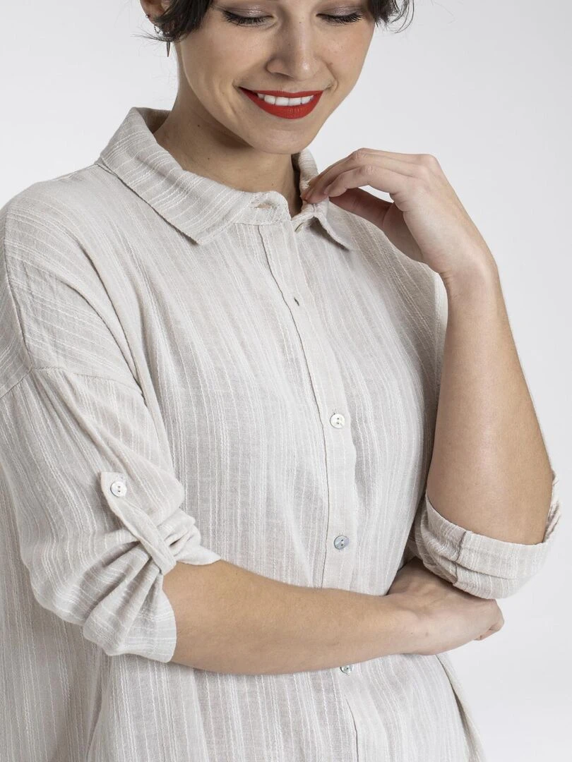 Robes chemise ROMANE   Gérard Pasquier   Beige