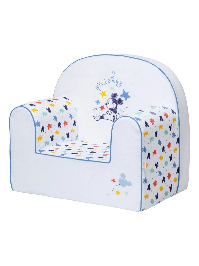 Fauteuil club déhoussable Mickey Cool Bleu
