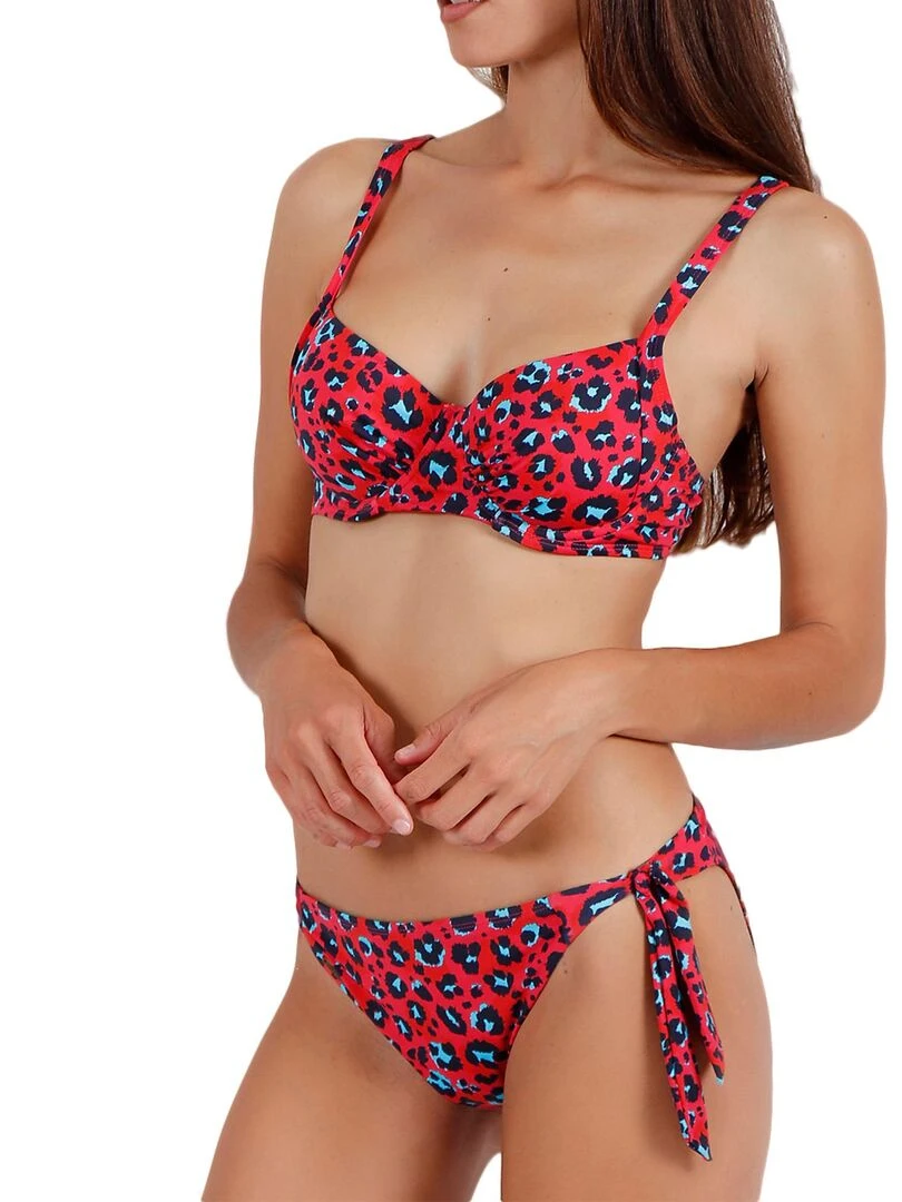 Ensemble 2 pièces bikini armaturé Hot Skin rouge   Rouge