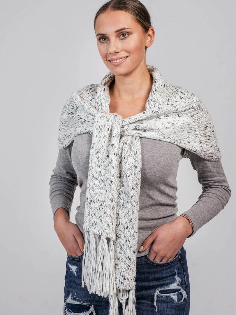 Echarpe Cabra   Made in UE   Blanc