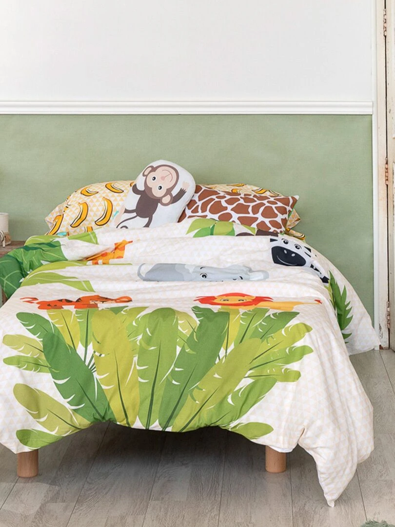 Parure housse de couette 2 pièces Wild "Happyfriday" Jaune