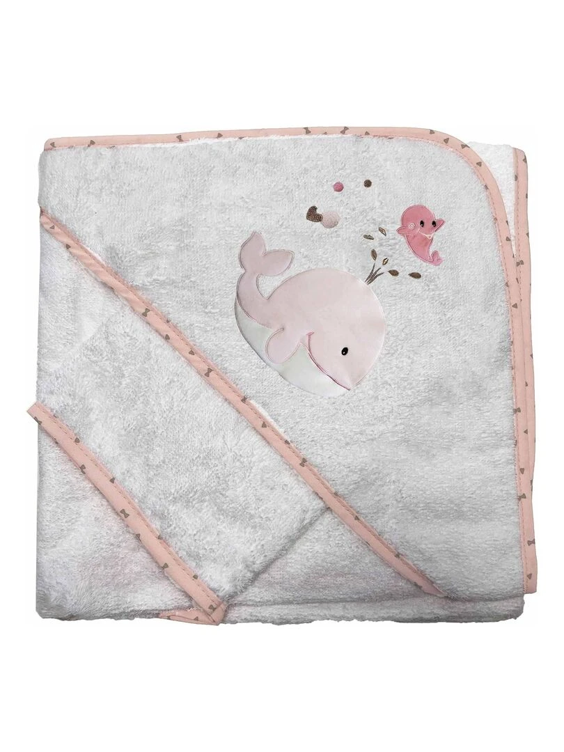 Coffret sortie bain et gant baleine Multicolore