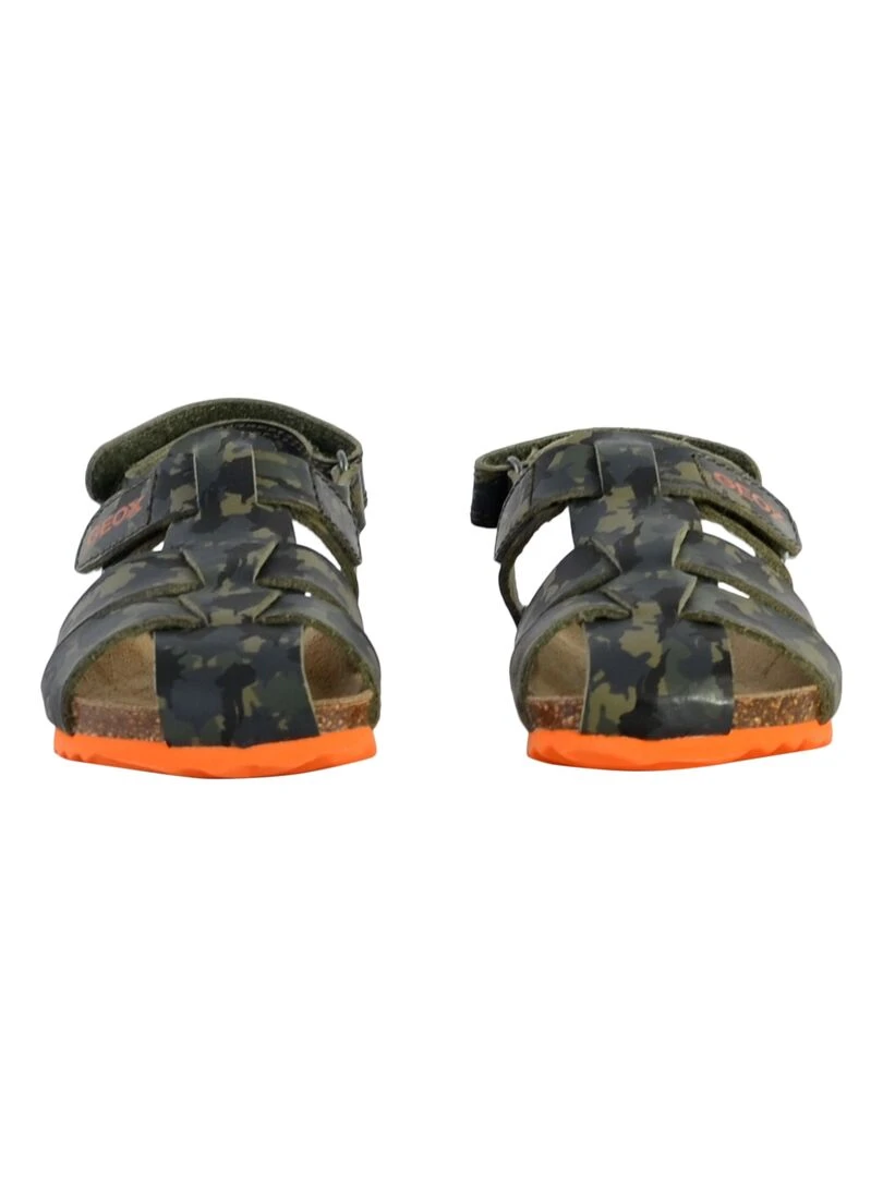 Sandale à Scratch Plate Geox Enfant Chalki   Vert