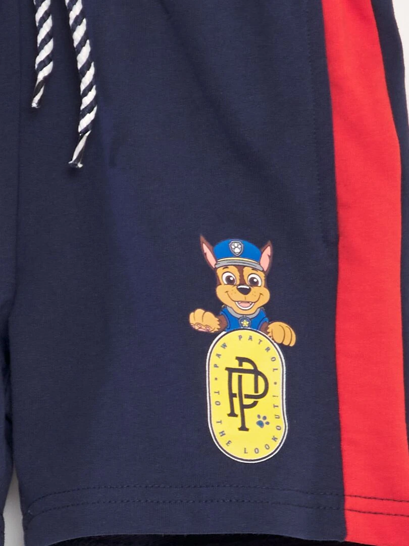 Short en molleton léger 'Pat' patrouille' Bleu