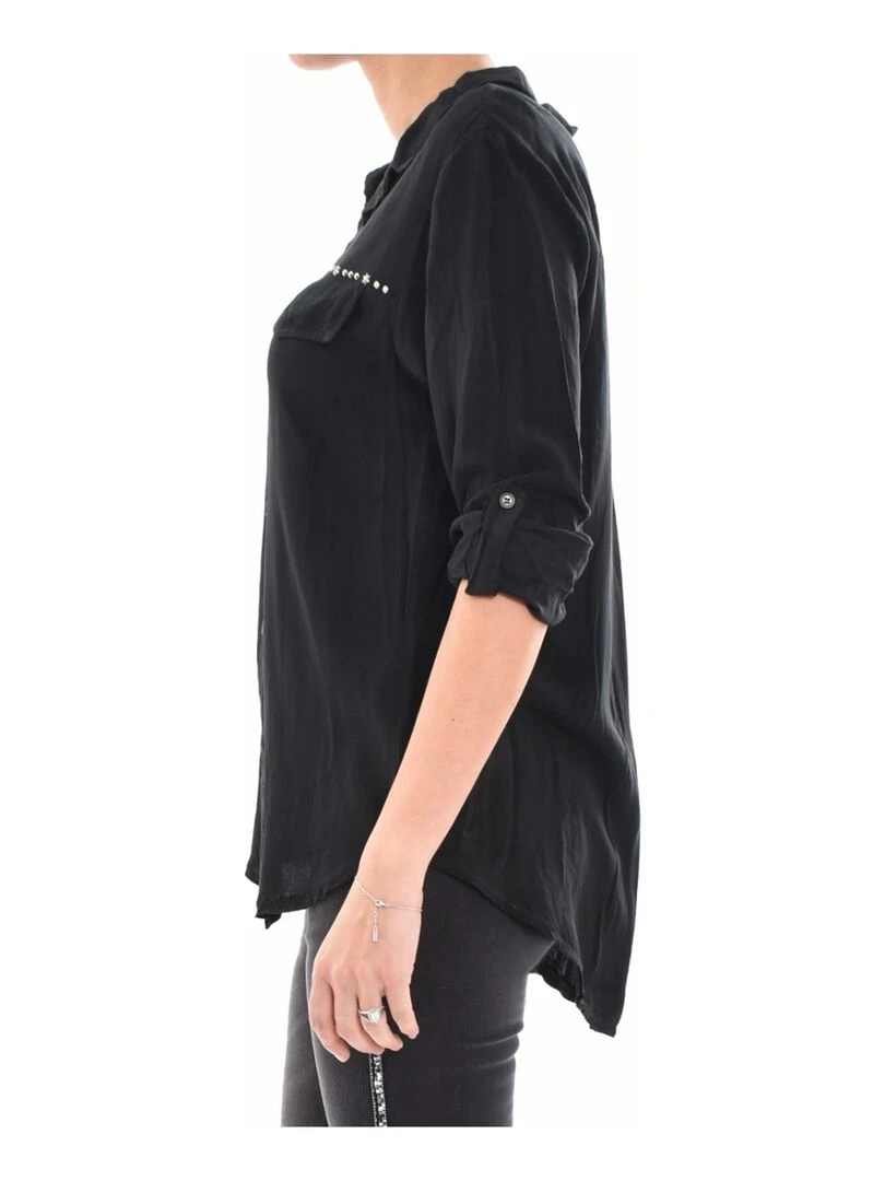 Chemise ample manches 3/4 OBRIENNE   Noir