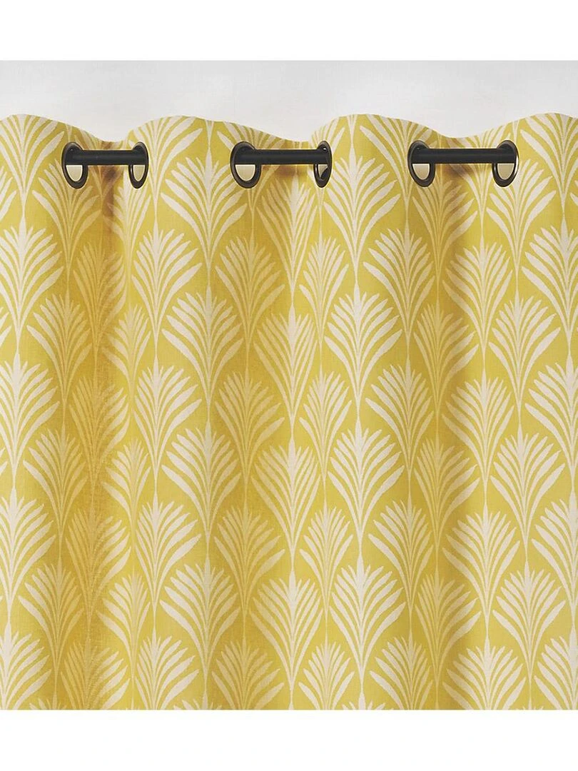 Rideau esprit art nouveau   Jaune