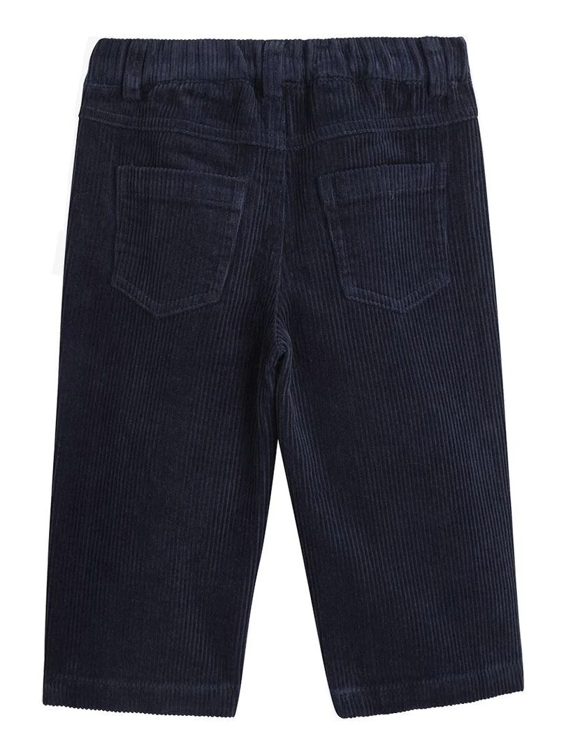 Pantalon bébé en velours côtelé Maia Bleu