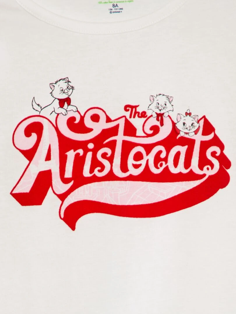 T shirt 'Marie' des 'Aristochats' Blanc