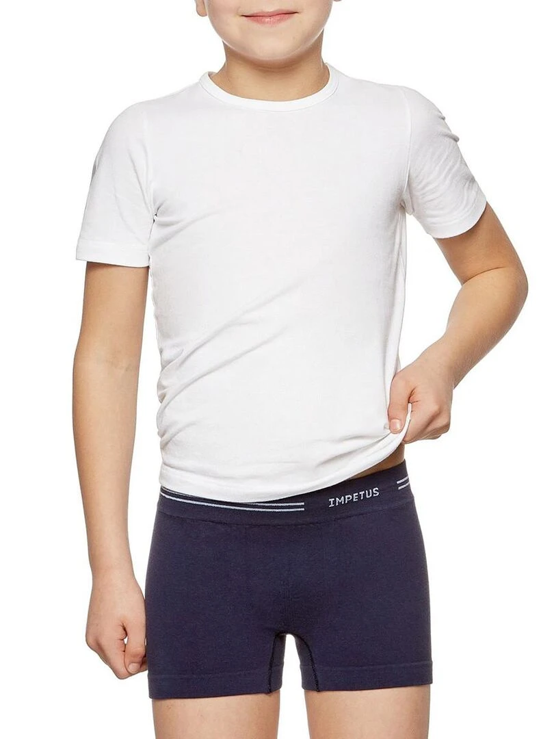 Pack de 2 boxers en coton sans coutures Seamless   Rouge