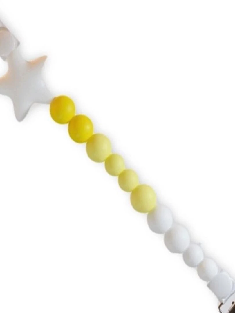 Accroche Tétine Lollipop Jaune   Jaune