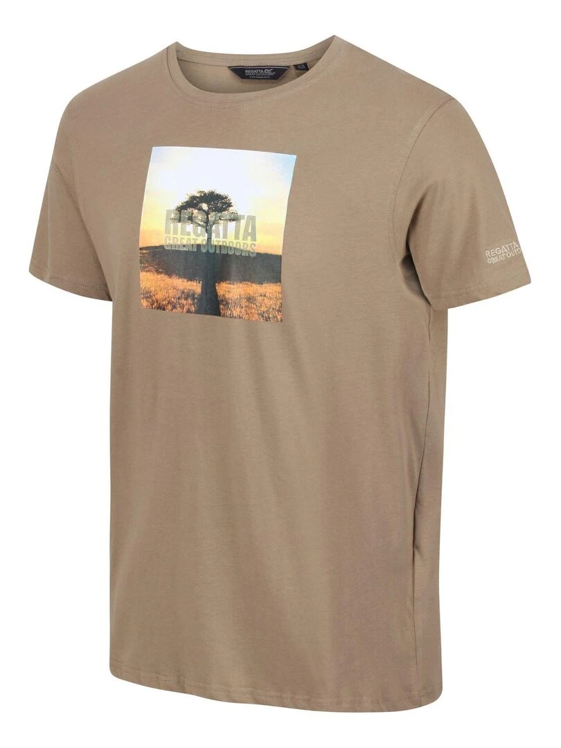 Regatta   T shirt CLINE   Beige foncé