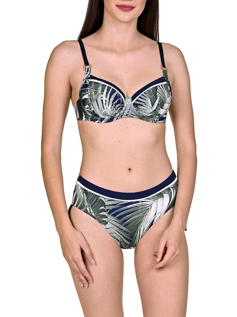 Bas maillot de bain côtés réglables Buenos Aires   Bleu