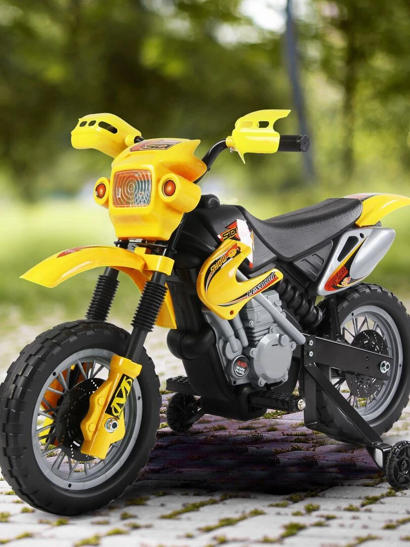 Motocross électrique pour enfants 6 V   Jaune