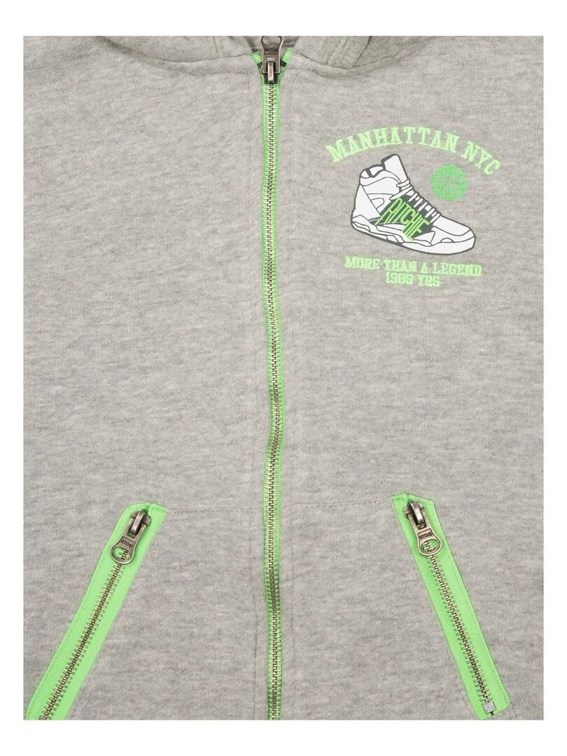 GILET WOODY BOY   Gris chiné