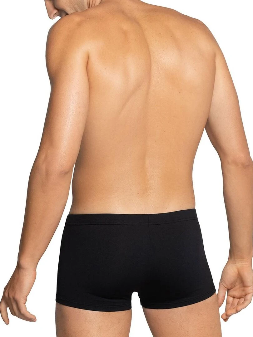 Boxer de bain uni avec cordon de serrage Cayo   Noir