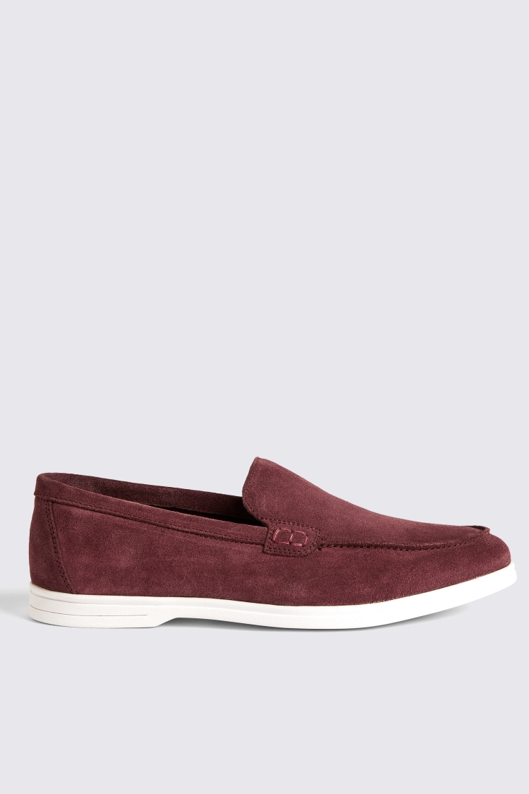 Lewisham Dusty Pink Suede Casual Loafers   Buy Online at Moss