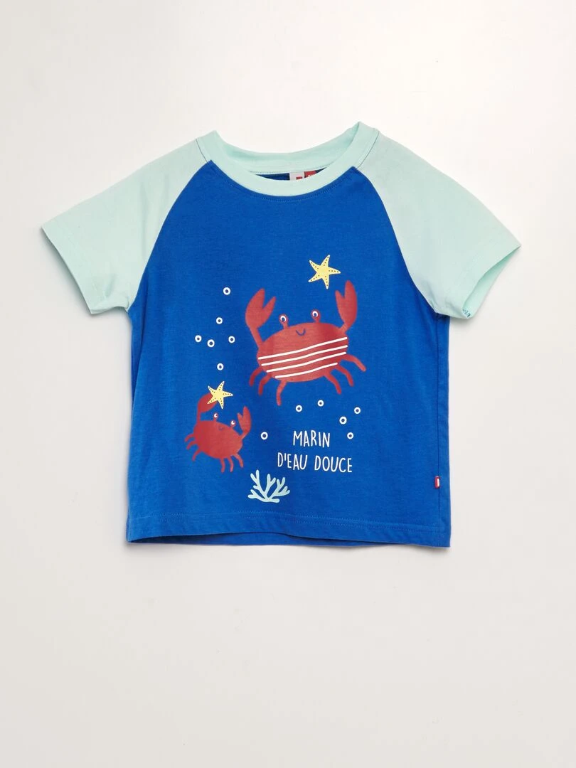 Pyjama d'ensemble crabe   2 pièces   Bleu
