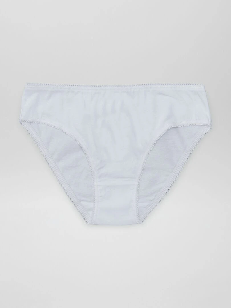 Lot de 7 culottes unies Rose/violet/orange/vert/blanc