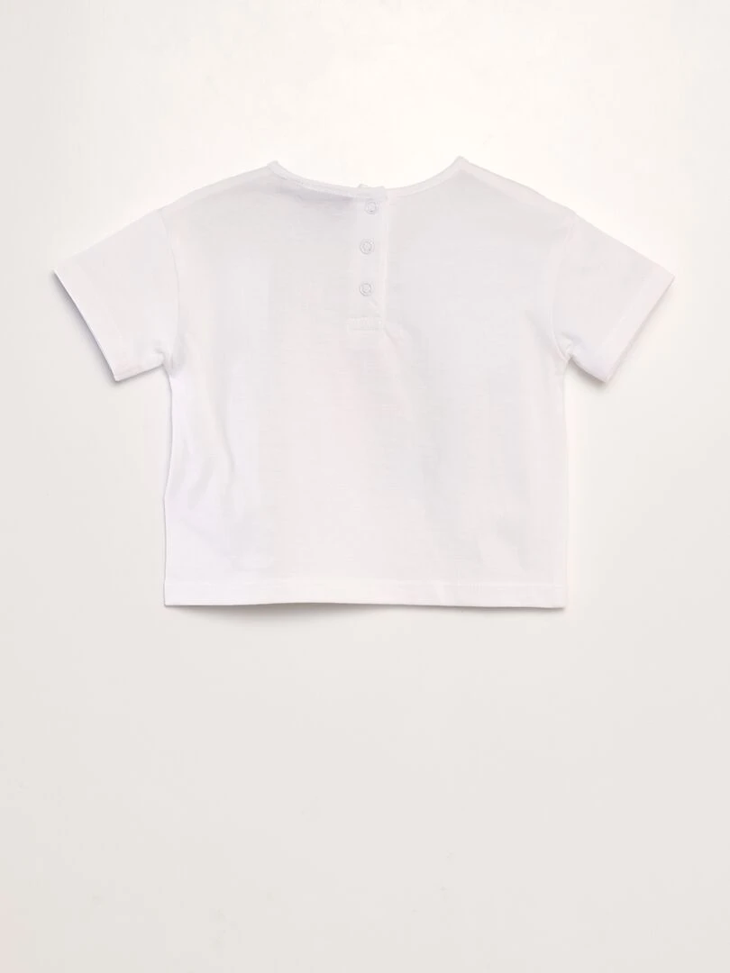 T shirt en jersey 'Rolling Stones'   blanc