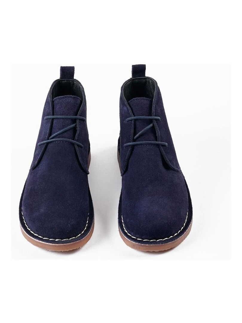 Bottes en daim pour garçon ROYALS OFF DUTY Bleu foncé