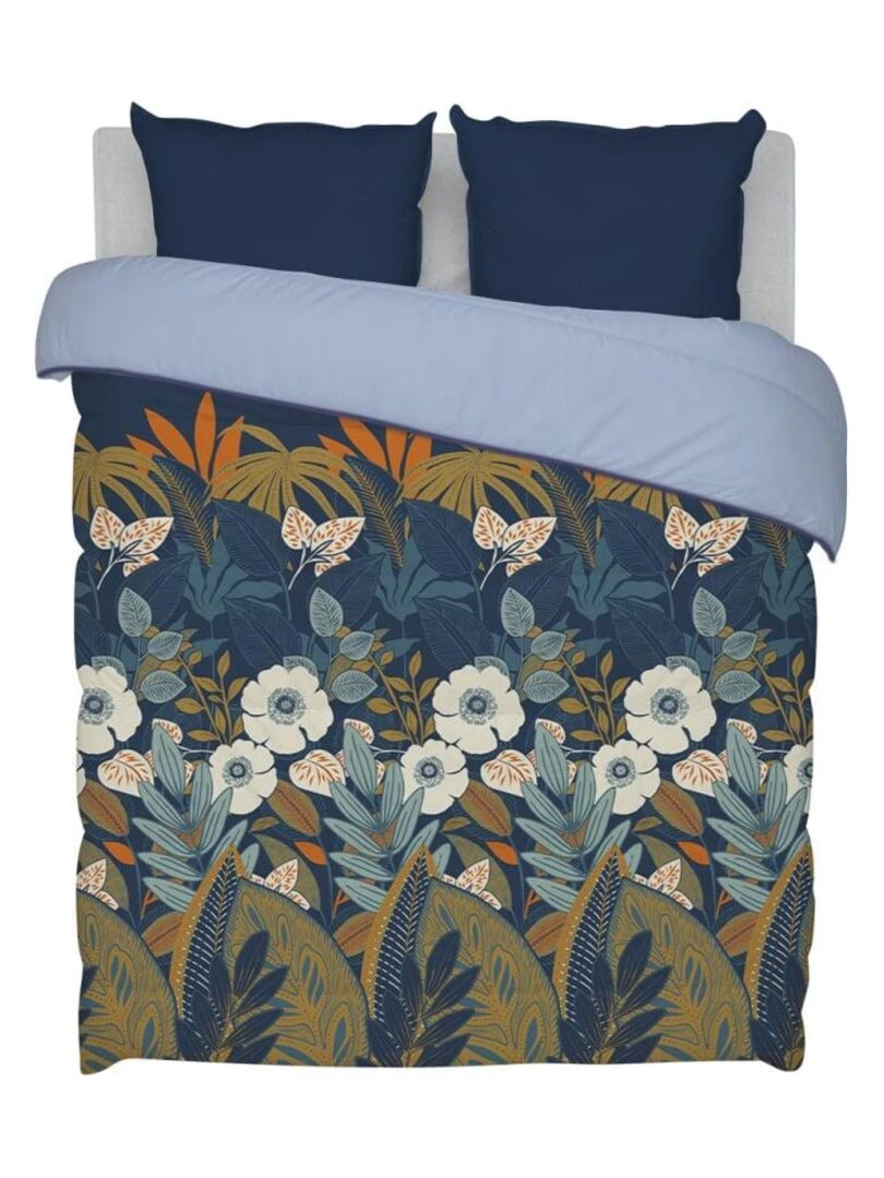 Bleu Câlin   Couette imprimée chaude la florale   Bleu