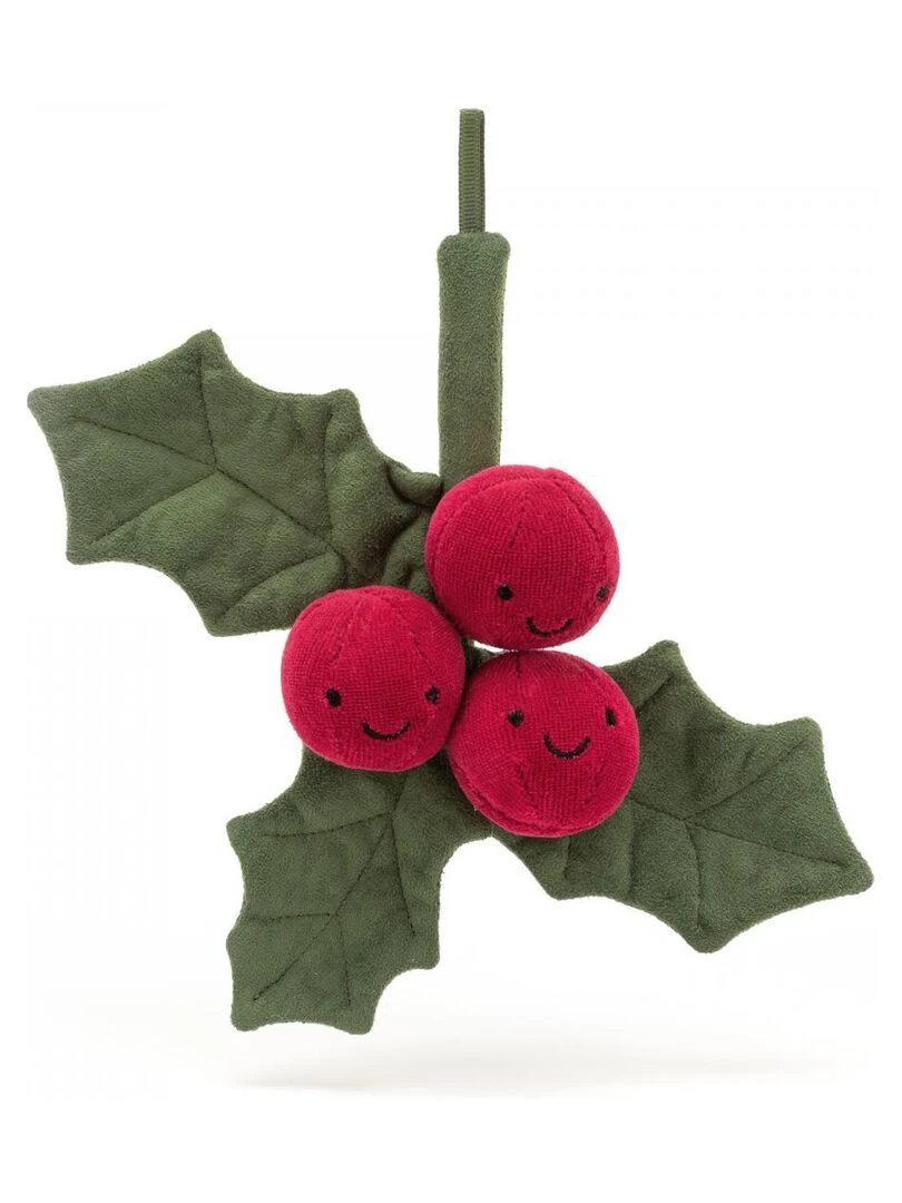 Peluche Amuseable Holly   Dimensions : l : 22 cm  x h : 19 cm   Multicolore