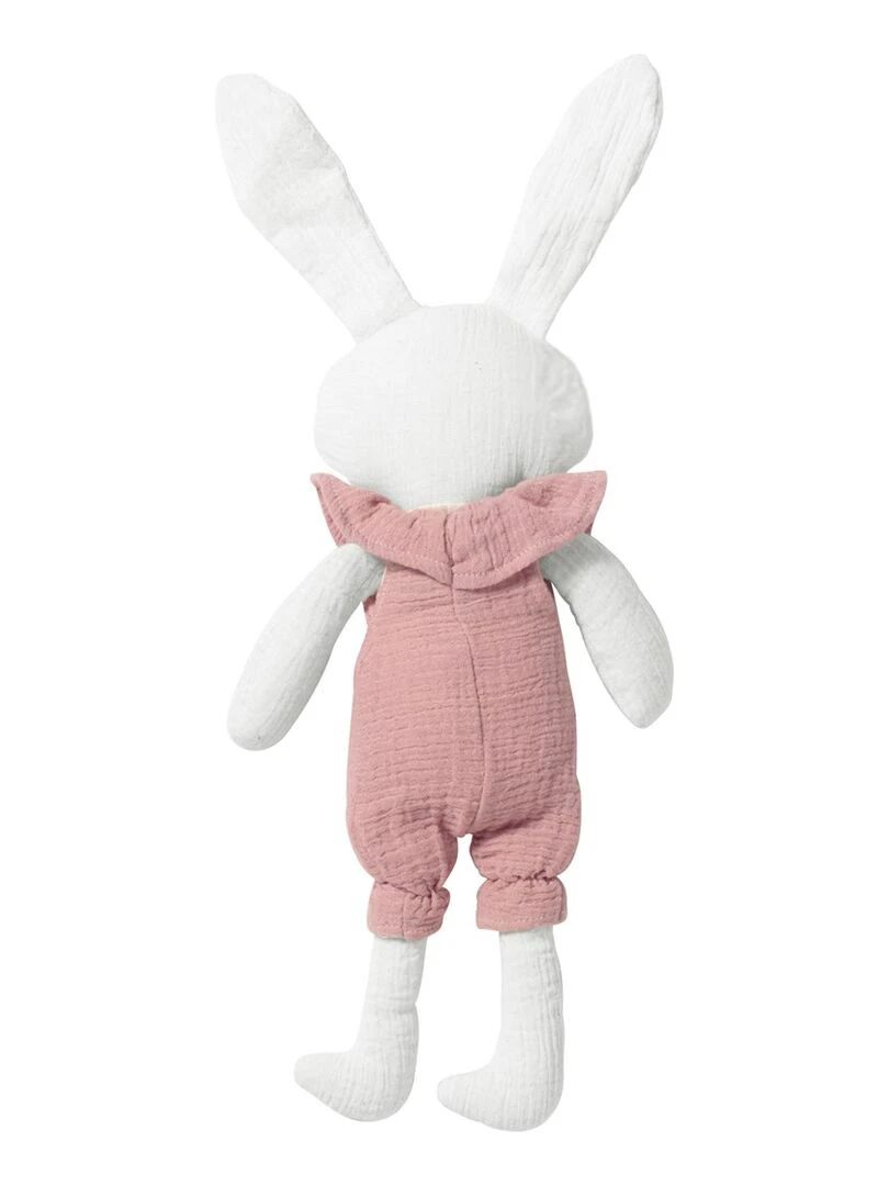 Peluche en coton mousseline lapin "Bella" 30 cm   N/A