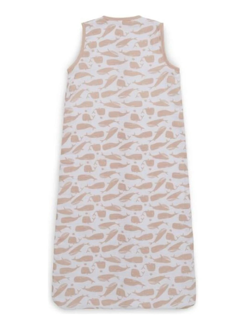 Gigoteuse gaze de Coton 90cm Whales Rose Pale Jolle Rose