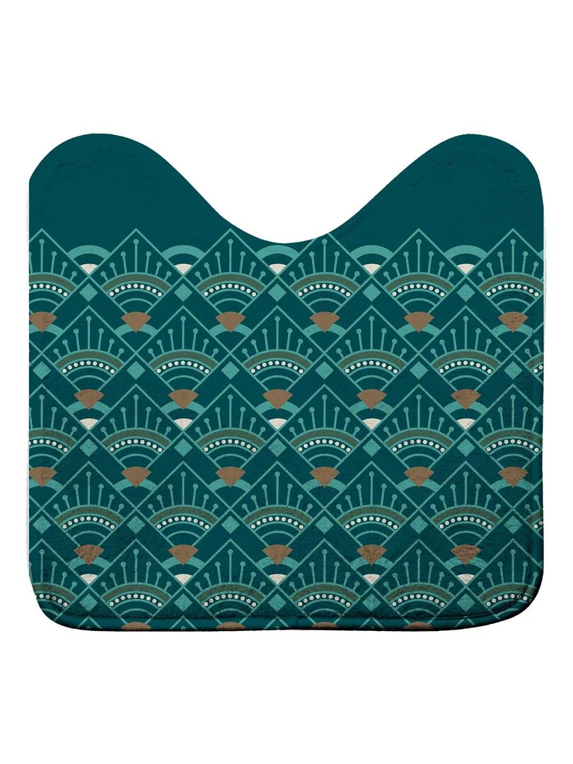Tapis contour de WC Artchic imperia Bleu canard