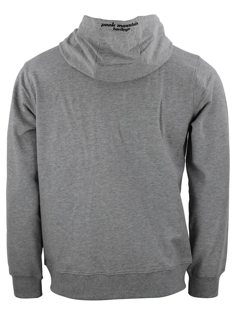 Sweat zippé à capuche homme CAGE PEAK MOUNTAIN Gris