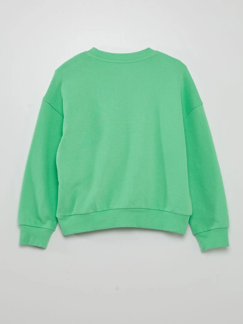 Sweat loose imprimé   Grafik Edition   Vert