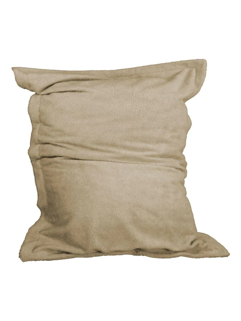 Pouf géant XXL fauteuil d'intérieur déhoussable Sherpa Vivezen Beige