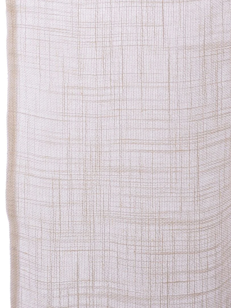 Rideau lin Basic "Happyfriday"   Blanc
