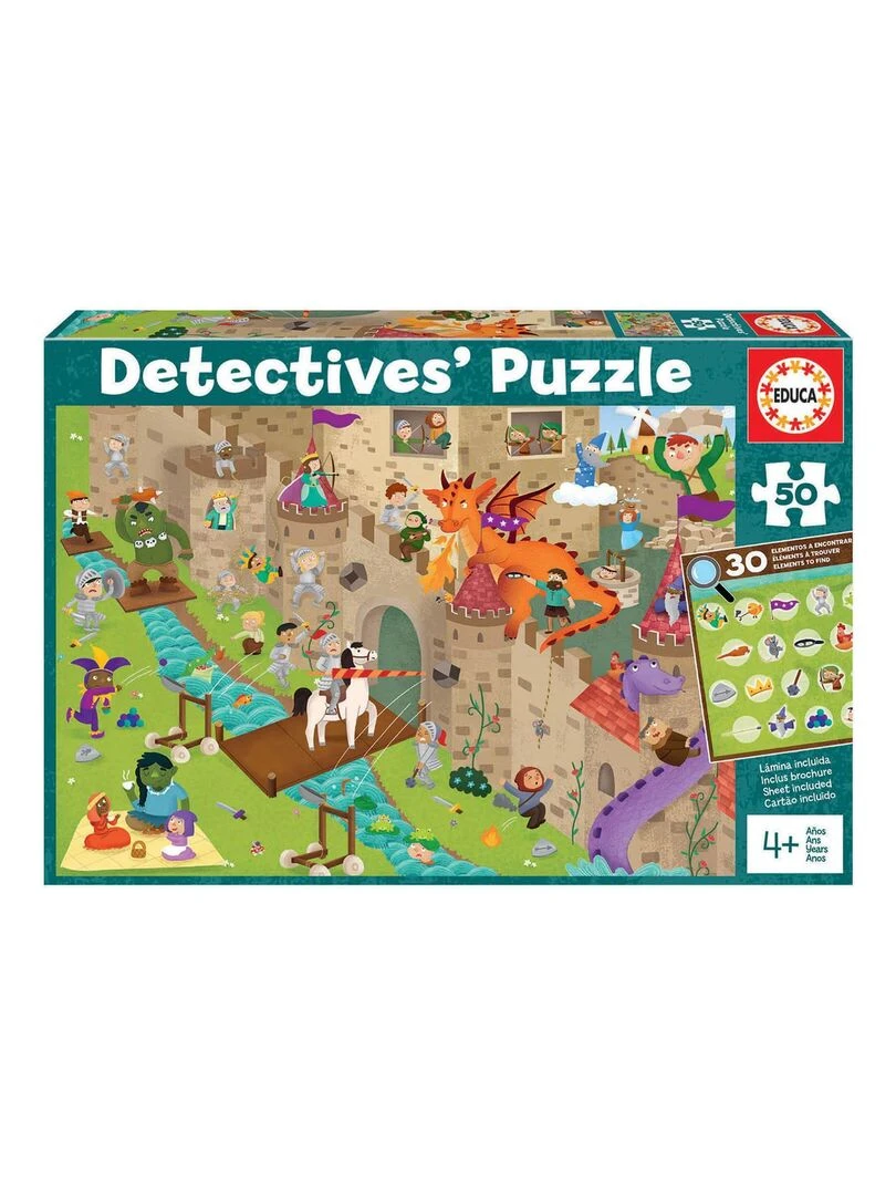 Puzzle 50 pièces : Détective puzzle : Château N/A