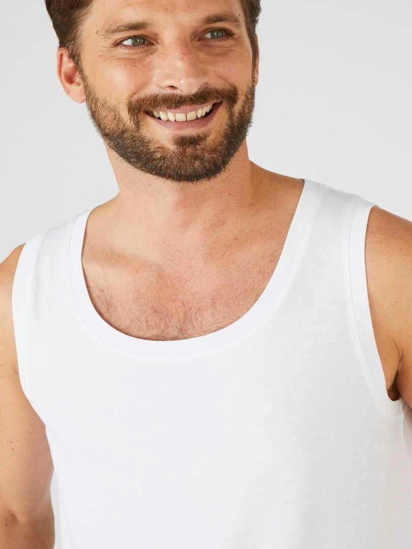 Débardeur en pur coton pima Damart Blanc