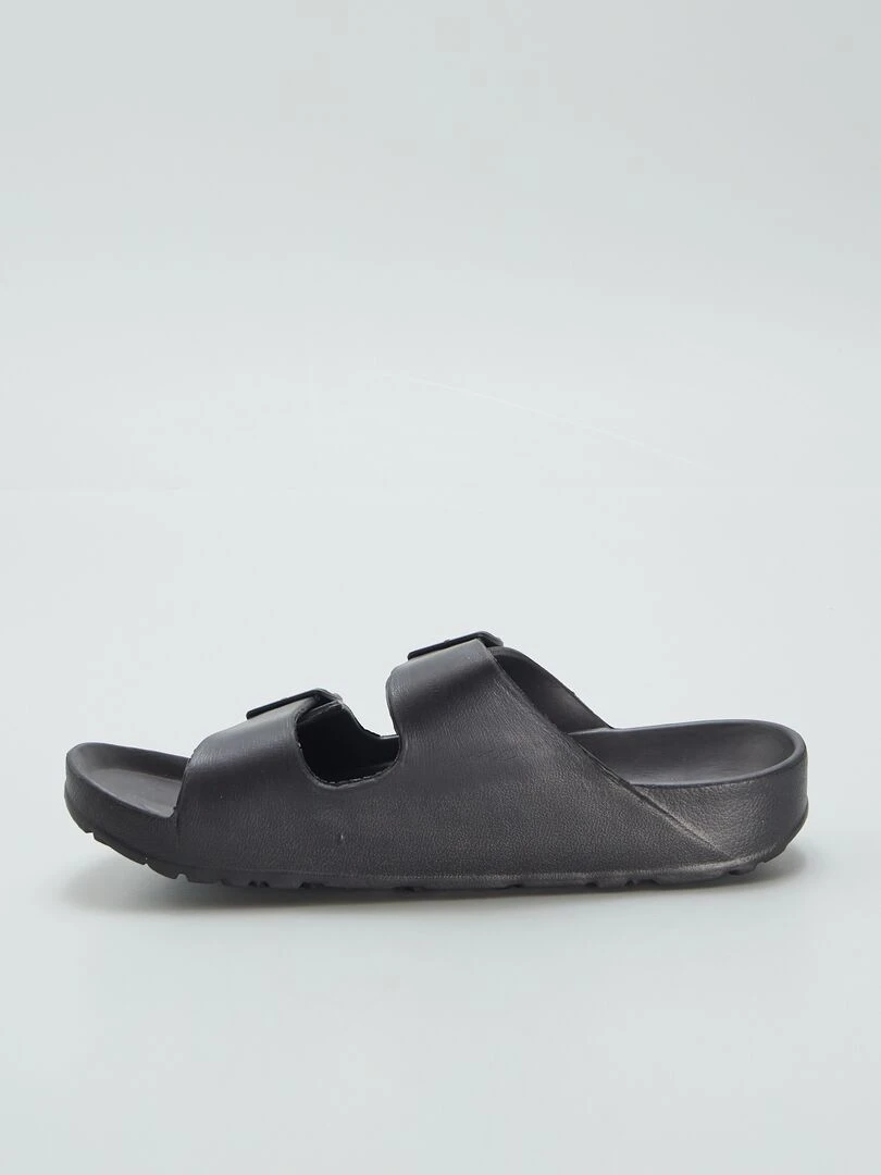 Sandales à double brides   Noir