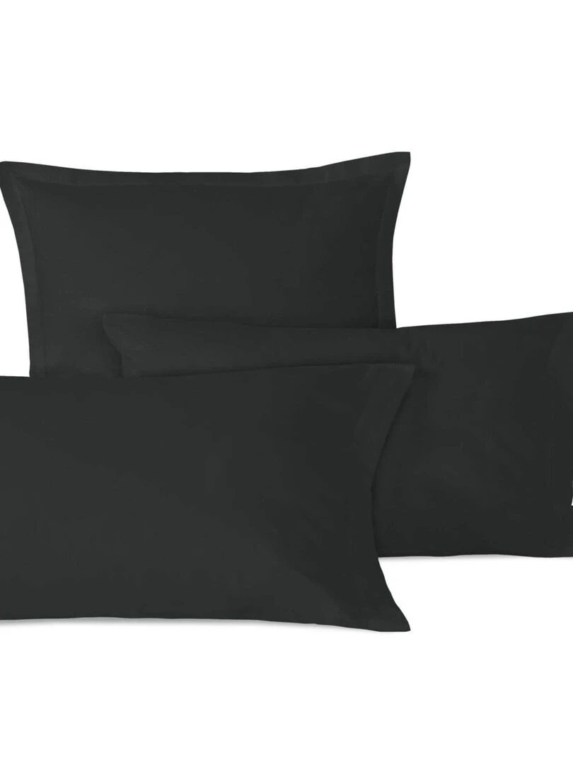 Taie d'oreiller Basic Lit Bébé "Happyfriday" Noir