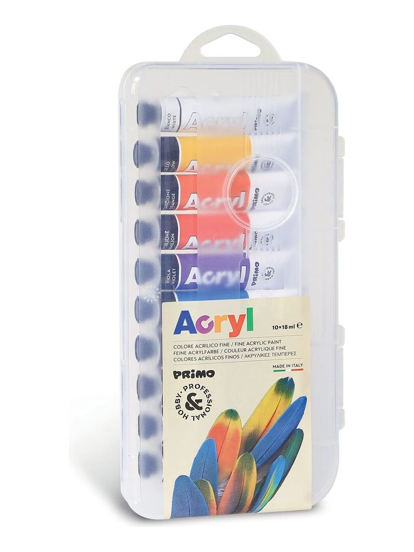 10 tubes de peinture acrylique 18 ml N/A